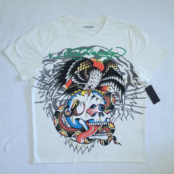 Ed Hardy Skull💀, Eagle🦅 and Snake🐍 Graphic Tee👕  - NWT - Picture 7 of 14